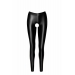 Лeггинсы Noir Handmade F304 Taboo wetlook leggings with open crotch and bum - S