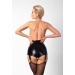 Шортики Noir Handmade F325 Glam suspender wetlook and vinyl shorts - M