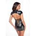 Платье Noir Handmade F309 Fantasy wetlook mini dress with lace up back - M