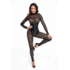 Комбинезон Noir Handmade F299 Enigma lace catsuit with underbust bodice - M