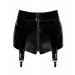 Шортики Noir Handmade F325 Glam suspender wetlook and vinyl shorts - L