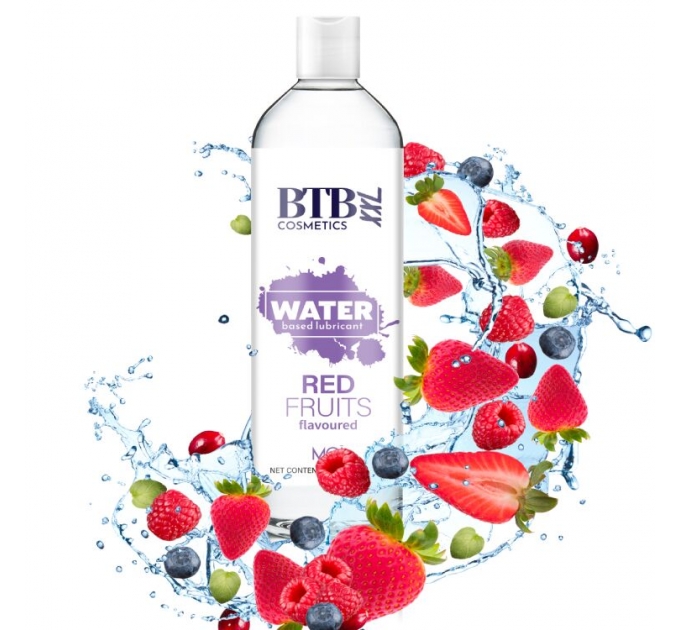 Смазка на водной основе BTB FLAVORED RED FRUITS с ароматом красных фруктов (250 мл)