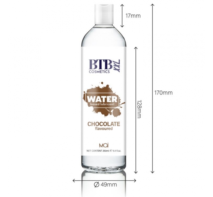 Смазка на водной основе BTB FLAVORED CHOCOLAT с ароматом шоколада (250 мл)
