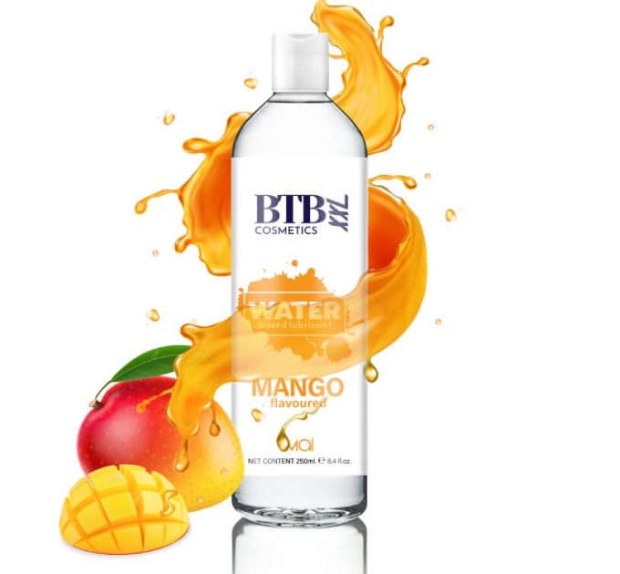Смазка на водной основе BTB FLAVORED MANGO с ароматом манго (250 мл)