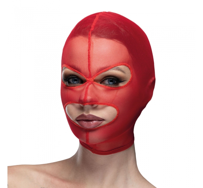 Маска сетка с открытым ртом и глазами Feral Feelings - Mask Red