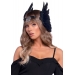 Leg Avenue Feather headband Black