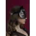 Маска кошечки Feral Feelings - Catwoman Mask, натуральная кожа, черная