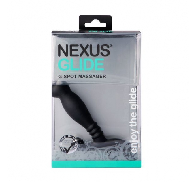 Массажер простаты Nexus Glide Black для новичков, ульрастимулирующий, с массажером промежности