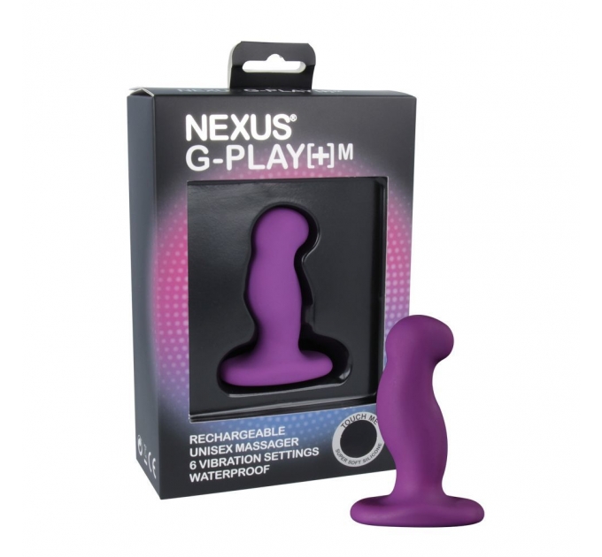 Вибромассажер простаты Nexus G-Play Plus M Purple, макс диаметр 3см, перезаряжаемый