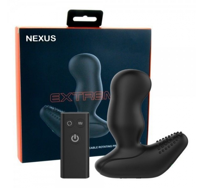 Массажер простаты Nexus Revo Extreme с вращающейся головкой и пультом ДУ, макс диаметр 5,4см