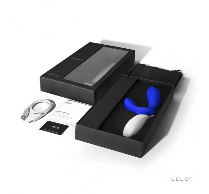 Массажер простаты LELO Loki Wave Federal Blue, 2 мотора, манящее движение + стимуляция промежности