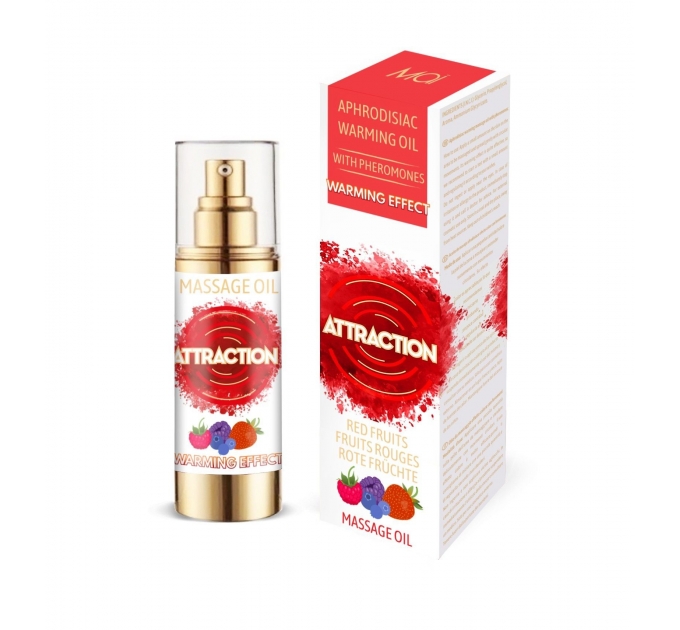 Разогревающее массажное масло с феромонами MAI PHEROMON MASSAGE OIL - RED FRUITS (30 мл)