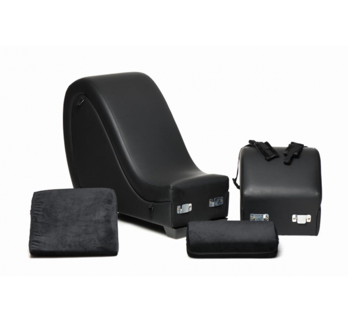 Секс-кресло с подушками Master Series Kinky Sex Lounge with Cushions - Black