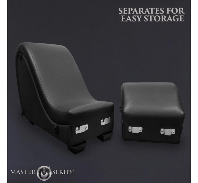 Секс-кресло с подушками Master Series Kinky Sex Lounge with Cushions - Black