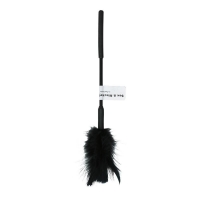 Метелочка-щекоталка Sex And Mischief - Feather Ticklers 7 inch Black, натуральные перья и пух