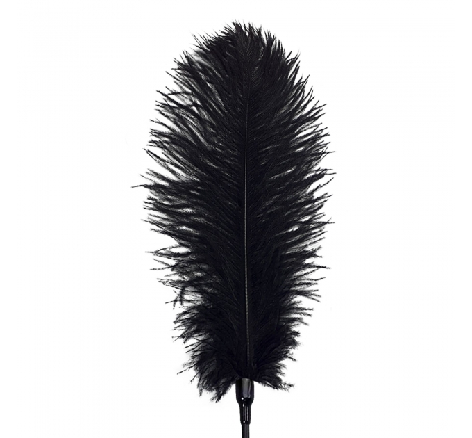 Щекоталка со страусиным пером Art of Sex - Puff Peak, цвет Черный