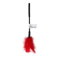 Метелочка-щекоталка Sex And Mischief - Feather Ticklers 7 inch Red, натуральные перья и пух