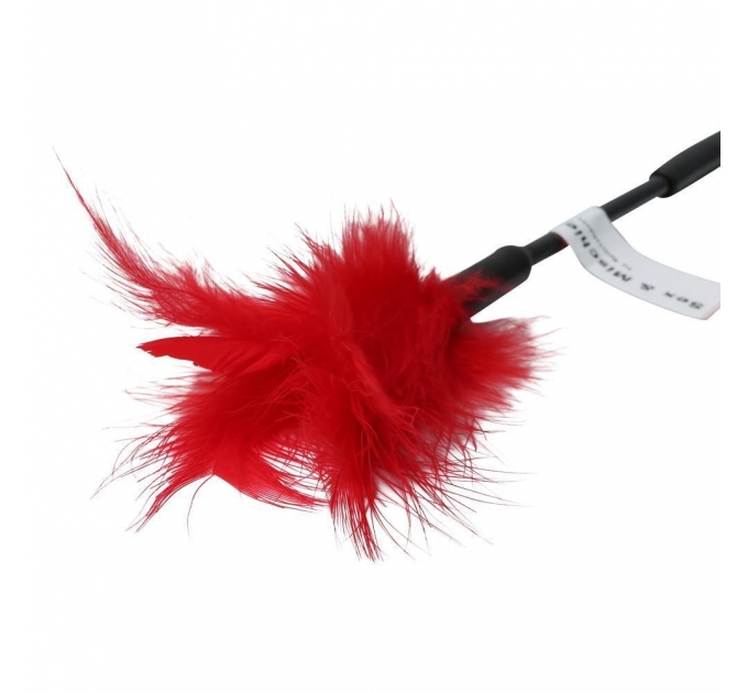 Метелочка-щекоталка Sex And Mischief - Feather Ticklers 7 inch Red, натуральные перья и пух