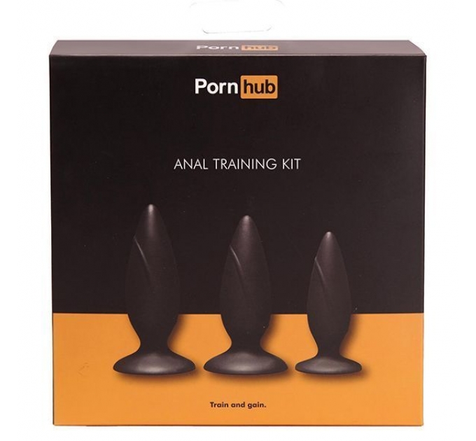 Набор анальных пробок Pornhub Anal Training Kit, макс. диаметр 3см - 3,6см - 4см