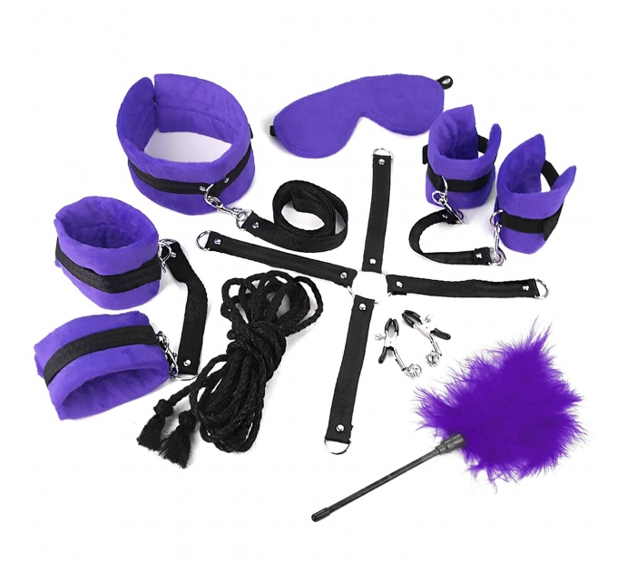 Набор БДСМ Art of Sex - Soft Touch BDSM Set, 9 предметов, Фиолетовый