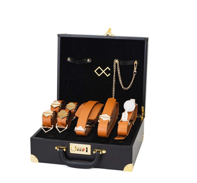 БДСМ-набор LOCKINK Moonlight Treasure Chest - Brown Set