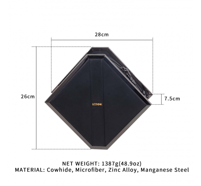 Сумка LOCKINK Mysterious Square Kink Bag - Black