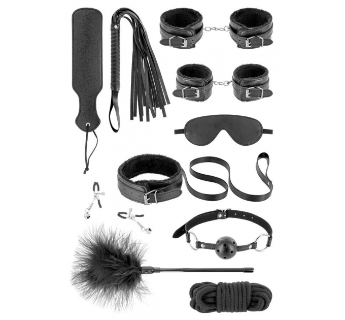 Набор для BDSM Fetish Tentation SM Bondage Box in vegan leather 10pcs