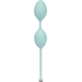 Роскошные вагинальные шарики PILLOW TALK - Frisky Teal с кристаллом, диаметр 3,2см, вес 49-75гр