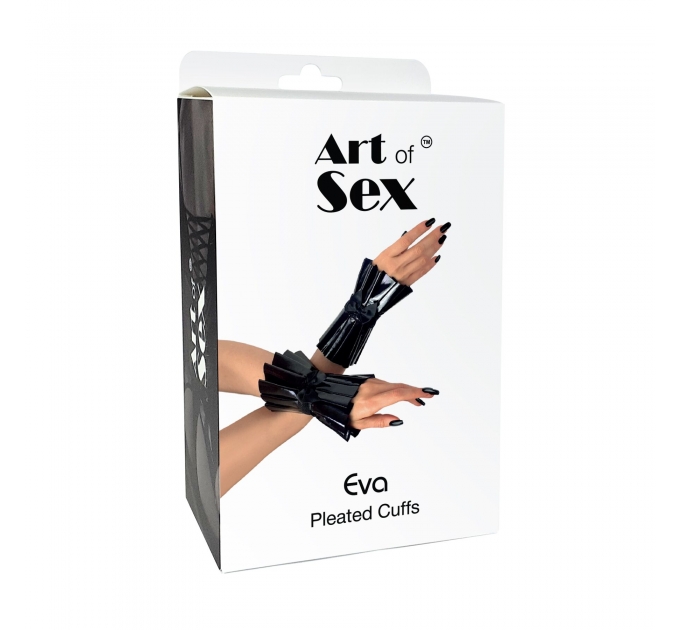 Плиссированные манжеты на руки Art of Sex - Eva, цвет черный