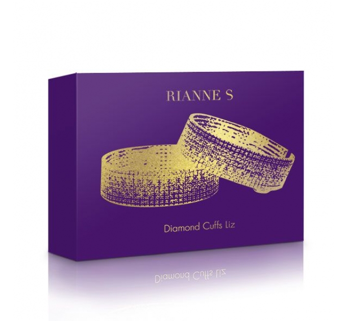 Лакшери наручники-браслеты с кристаллами Rianne S: Diamond Cuffs, подарочная упаковка