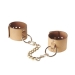 Наручники Bijoux Indiscrets MAZE - Wide Cuffs Brown, экокожа, стильные браслеты, подарочная упаковка