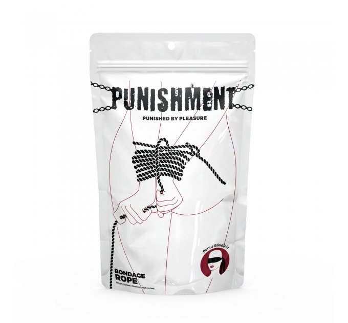 Веревка для шибари Punishment - Bondage Rope – Black