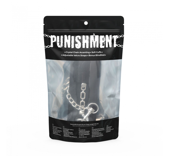 Наручники Punishment - Crystal Detail Handcuffs – Black