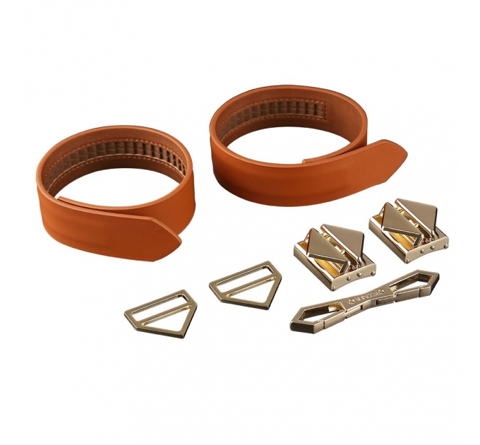 Наручники LOCKINK Wristcuffs/Anklecuffs Brown Set