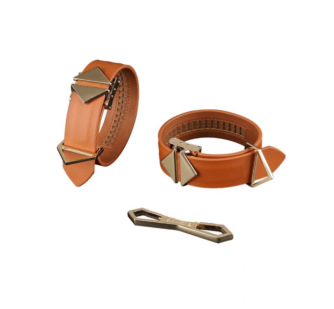 Наручники LOCKINK Wristcuffs/Anklecuffs Brown Set