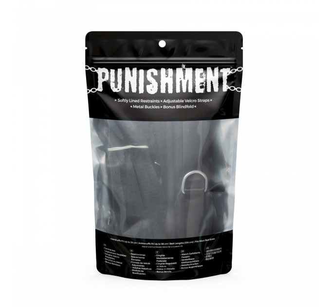 Растяжка на кровать Punishment - 5-Piece Bed Restraint Kit – Black