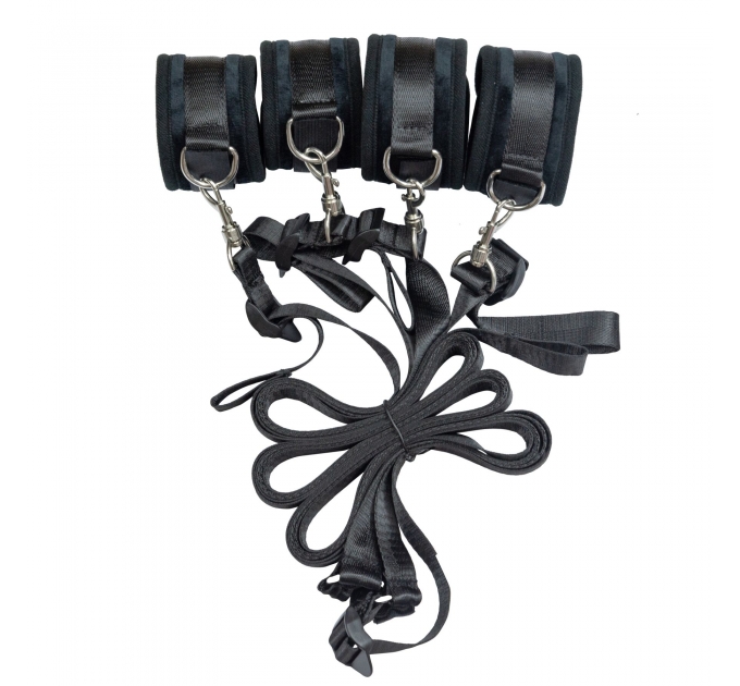 Растяжка на кровать Punishment - 5-Piece Bed Restraint Kit – Black
