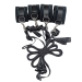 Растяжка на кровать Punishment - 5-Piece Bed Restraint Kit – Black