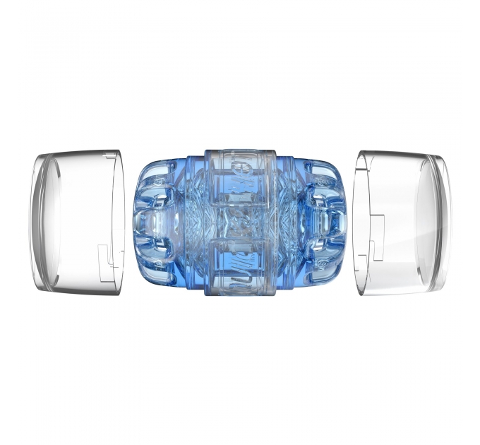 Мастурбатор Fleshlight Quickshot Turbo Blue Ice, компактный, отлично для пар и минета