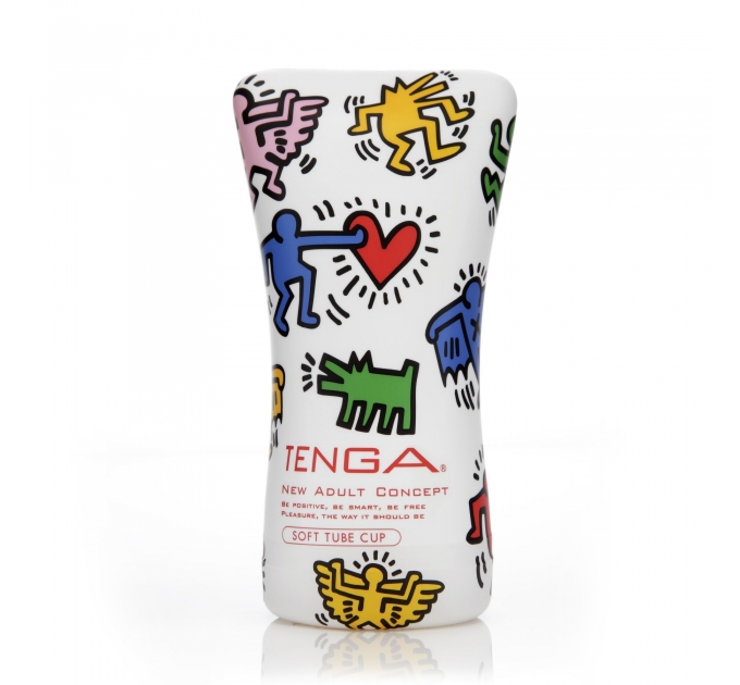 Мастурбатор Tenga Keith Haring Soft Case Cup (мягкая подушечка) сдавливаемый