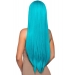 Leg Avenue Long straight center part wig turquoise