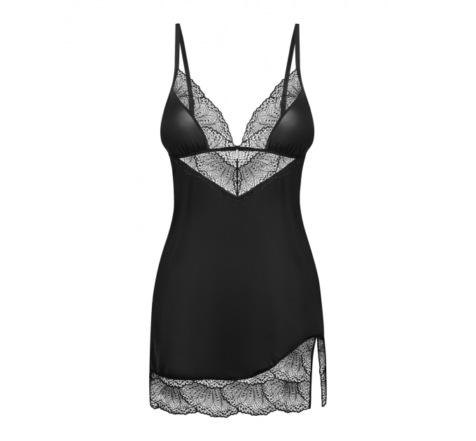 Пеньюар и трусики Obsessive Lobellis chemise & thong M/L