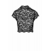 Топ Noir Handmade F303 Essence lace top with high collar - 3XL