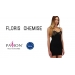 Сорочка приталенная с чашечками FLORIS CHEMISE black L/XL - Passion Exclusive, трусики