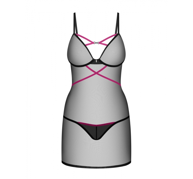 Пеньюар Obsessive Novenes chemise & thong M/L