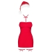 Сорочка Obsessive Kissmas chemise red S/M