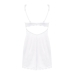 (SALE) Сорочка Obsessive Amor Blanco underwire chemise & thong white S/M