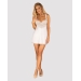 (SALE) Сорочка Obsessive Amor Blanco underwire chemise & thong white S/M