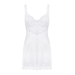 (SALE) Сорочка Obsessive Amor Blanco underwire chemise & thong white S/M