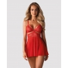 Бэби-долл Obsessive 838-BAB-3 babydoll & thong red L/XL